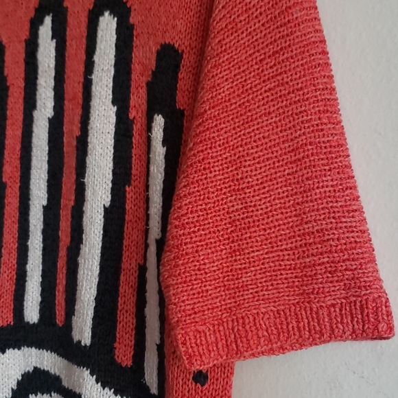 Vintage Palm Hand Swirl Knitted Top - Picture 6 of 7
